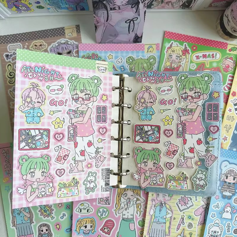 PRE-ORDER! Sticker Sheet - Amsik Characters