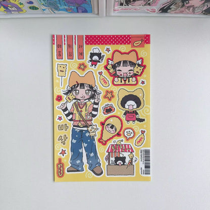 PRE-ORDER! Sticker Sheet - Amsik Characters