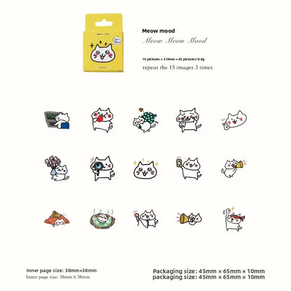 PRE-ORDER! Sticker Box - Cat’s Mood - 45 Stickers