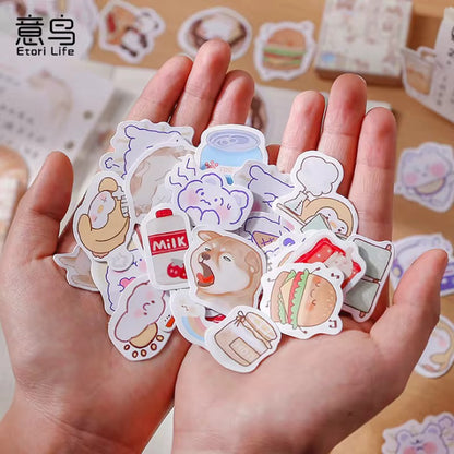 PRE-ORDER! Sticker Box - Cute Animals - 45 Stickers