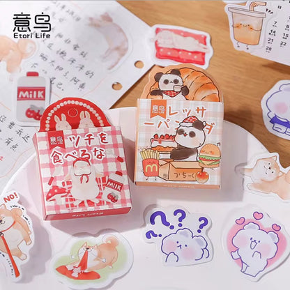 PRE-ORDER! Sticker Box - Cute Animals - 45 Stickers