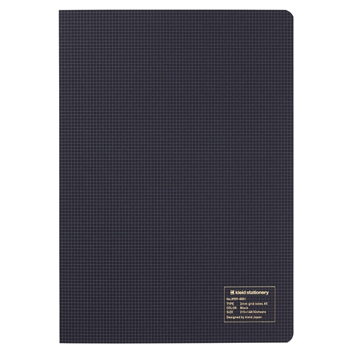PRE-ORDER! Kleid Tiny - A5 Notebook - 2mm Grid - Black