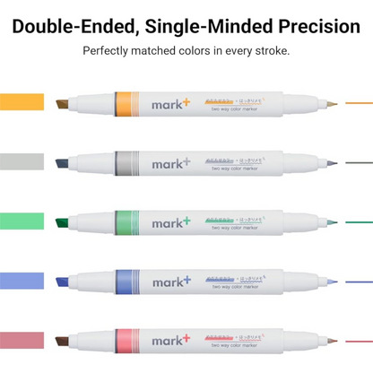 PRE-ORDER! KOKUYO Mark + Two Colors Highlighters - Standard Set