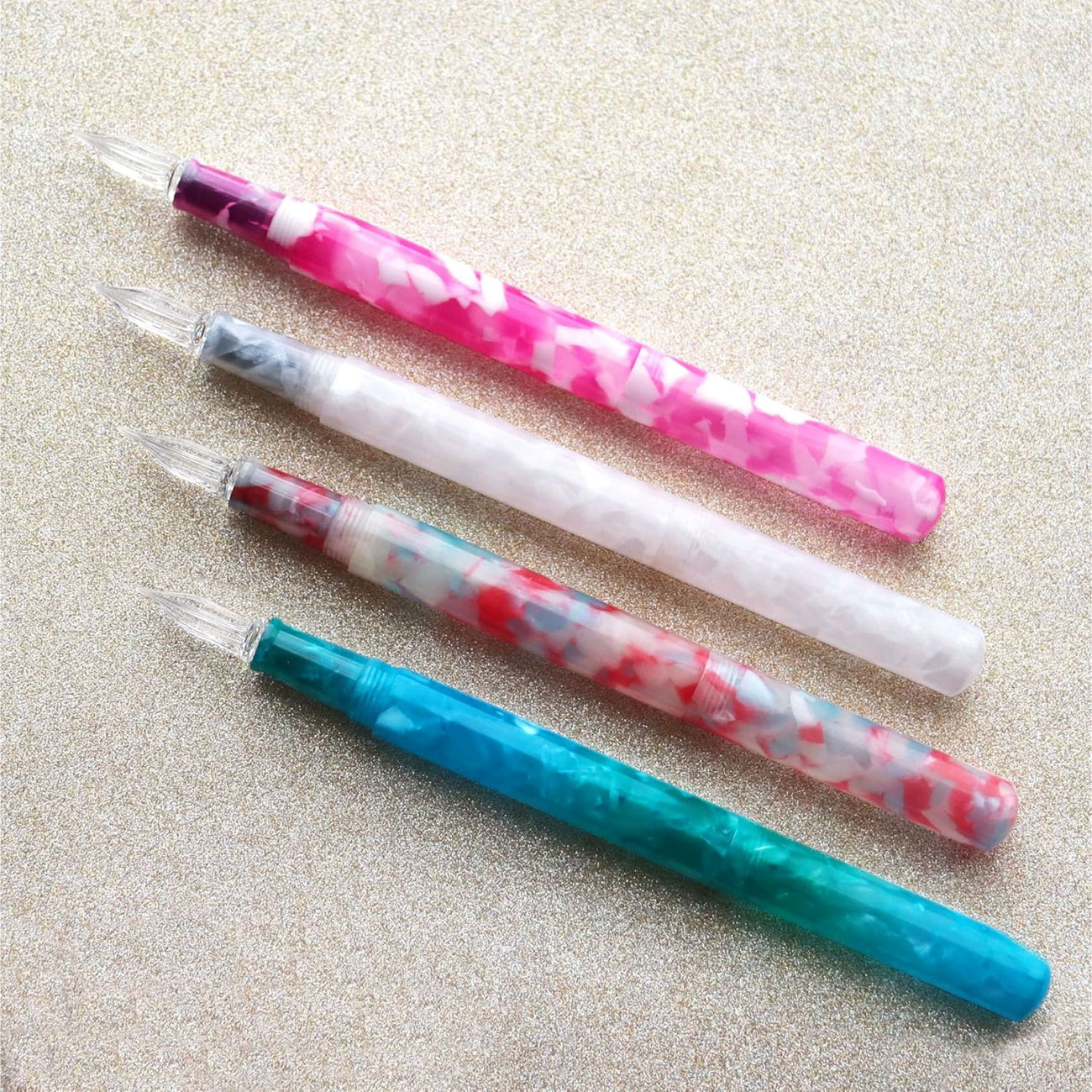 PRE-ORDER! Teranishi Guitar - Aurora Glass Pen - Jelly White