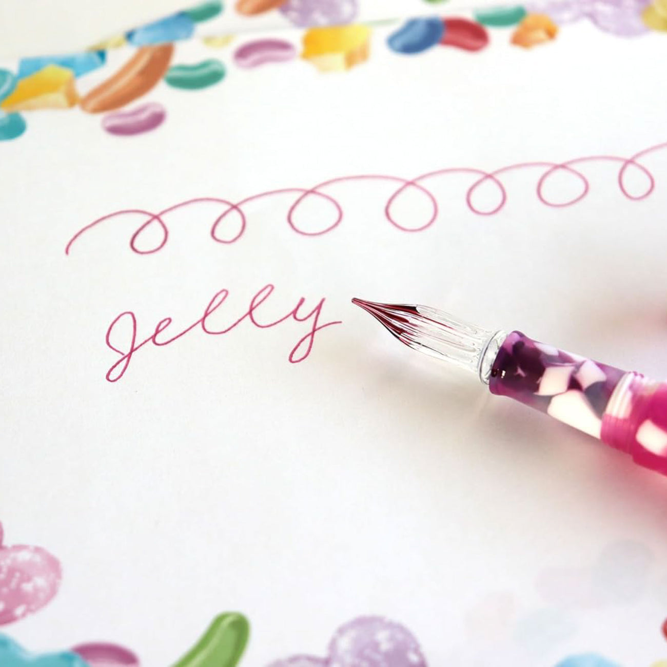PRE-ORDER! Teranishi Guitar - Aurora Glass Pen - Jelly White