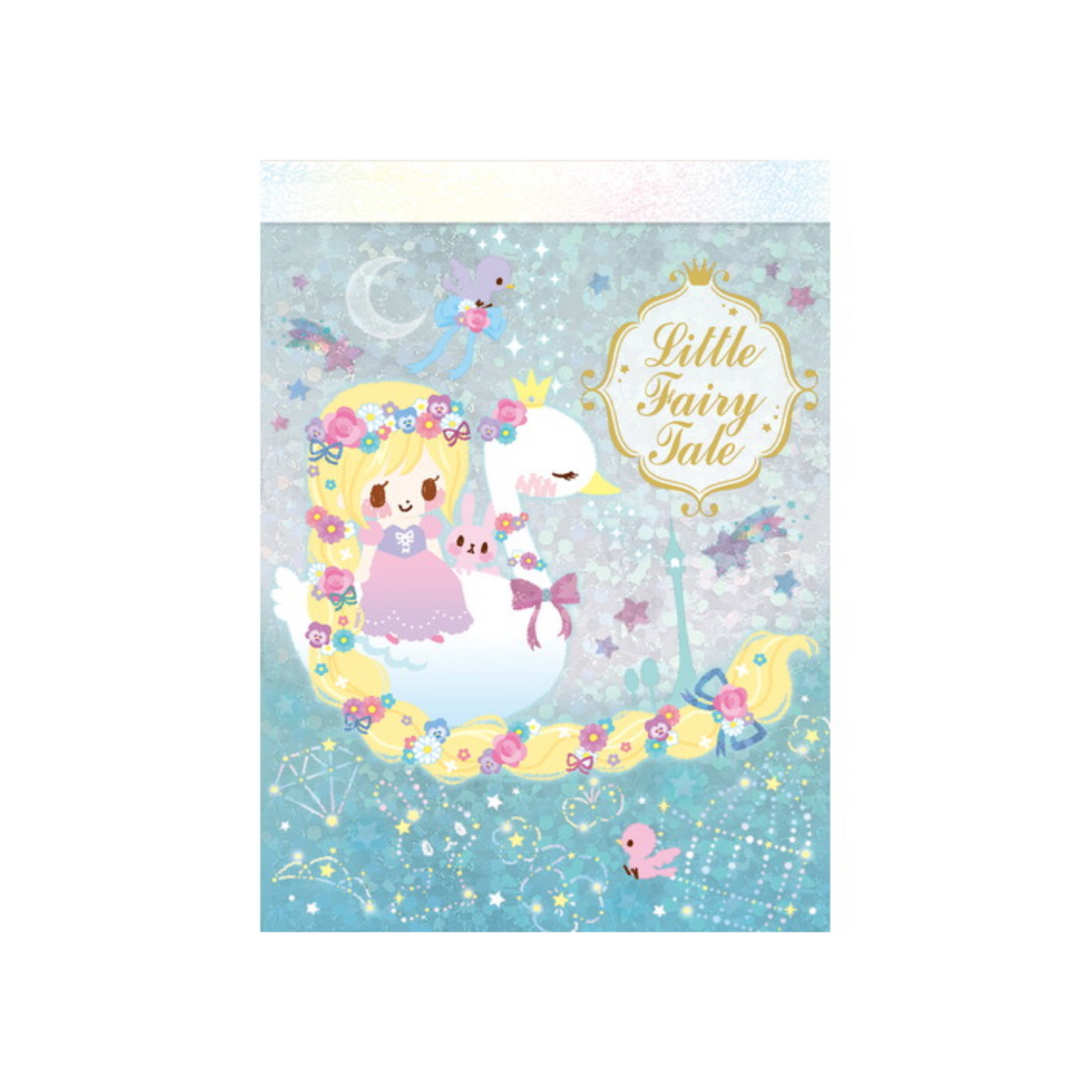 PRE-ORDER! Q-Lia - Retro Mini Memo Pad - Little Fairy Tale - Swan Princess