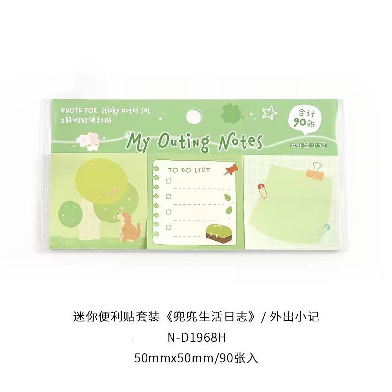 PRE-ORDER! Sticky Notes - Doudou Daily Life Mini Set