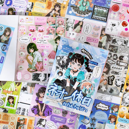 PRE-ORDER! Sticker Booklet - Kawaii Anime Girl  Edition - 20 Sticker Sheets