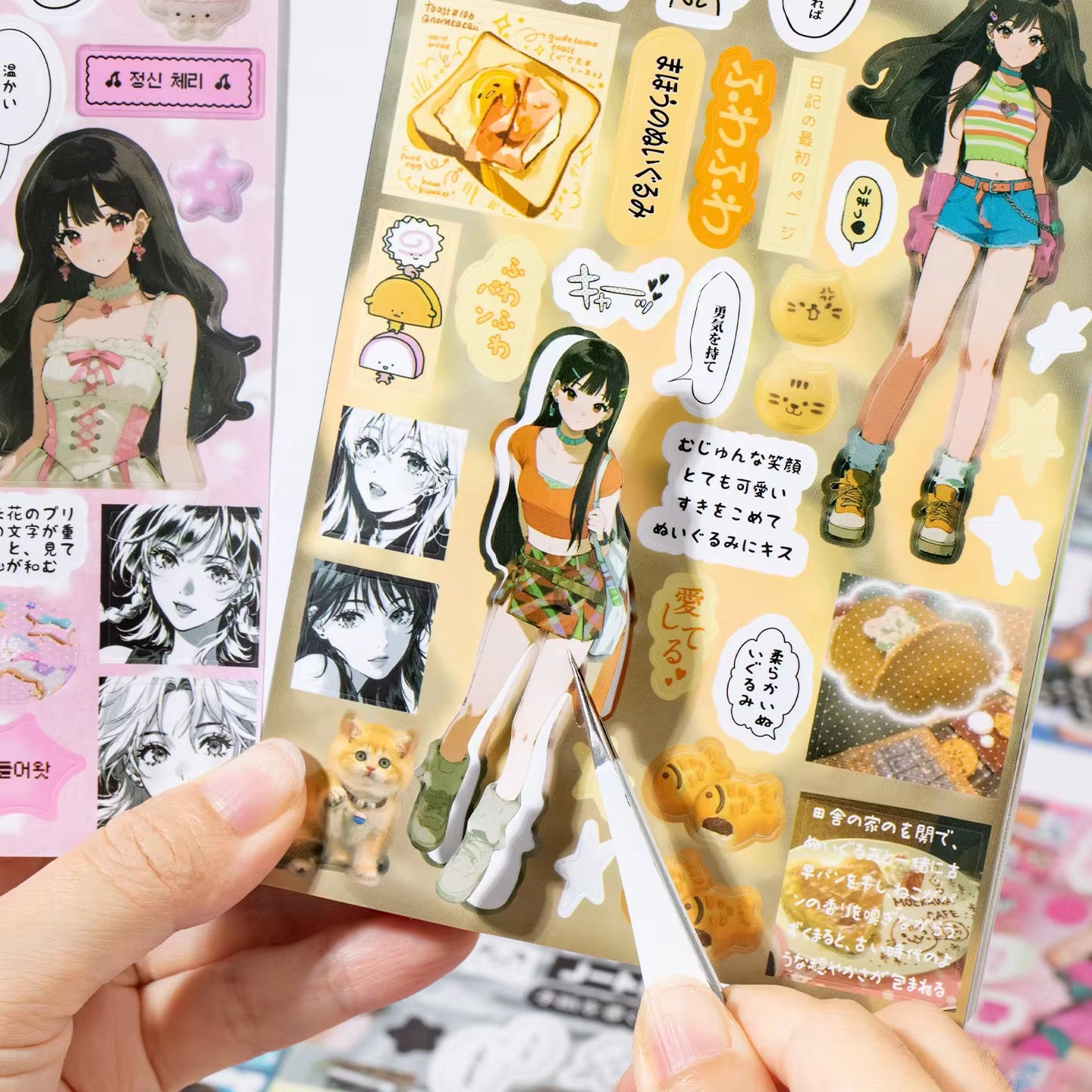 PRE-ORDER! Sticker Booklet - Kawaii Anime Girl  Edition - 20 Sticker Sheets