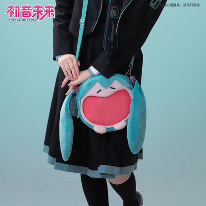 Sac bandoulière Hatsune Miku en peluche - Édition officielle BEMOE 