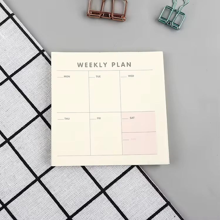 PRE-ORDER! Sticky Notes - Minimalist Planner Set - Monthly, Weekly & Checklist Memo Pads