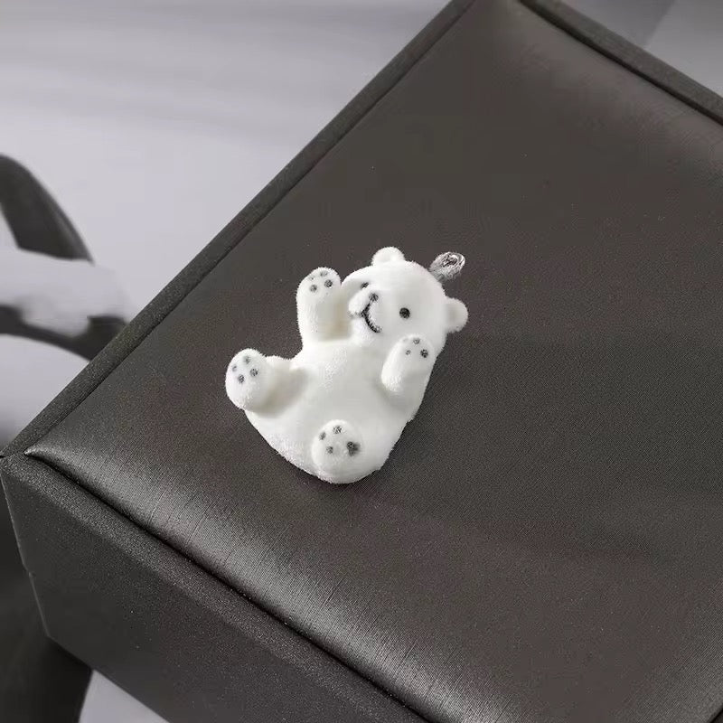 RESTOCK! Keychain - Mini Fluffy Flocked Animal