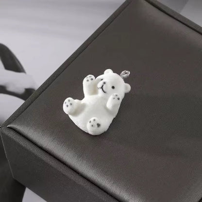RESTOCK! Keychain - Mini Fluffy Flocked Animal