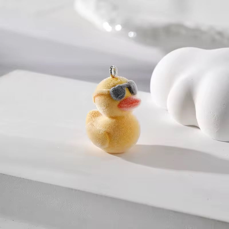 RESTOCK! Keychain - Mini Fluffy Flocked Animal