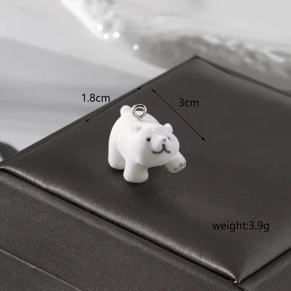 RESTOCK! Keychain - Mini Fluffy Flocked Animal