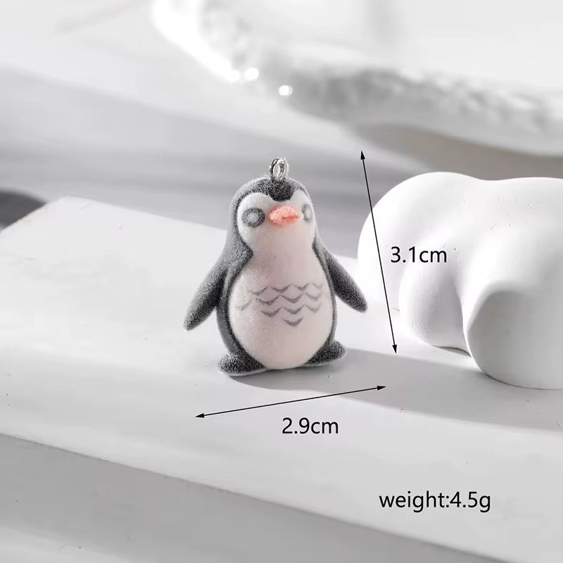 RESTOCK! Keychain - Mini Fluffy Flocked Animal