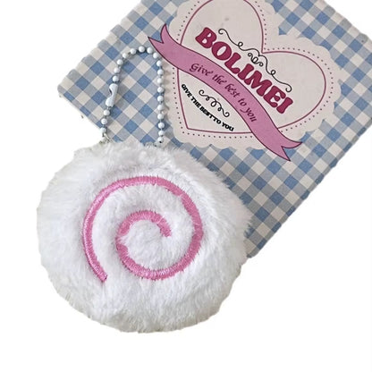PRE-ORDER! Keychain - Soft Swiss Cake Roll Bag Charm Plush