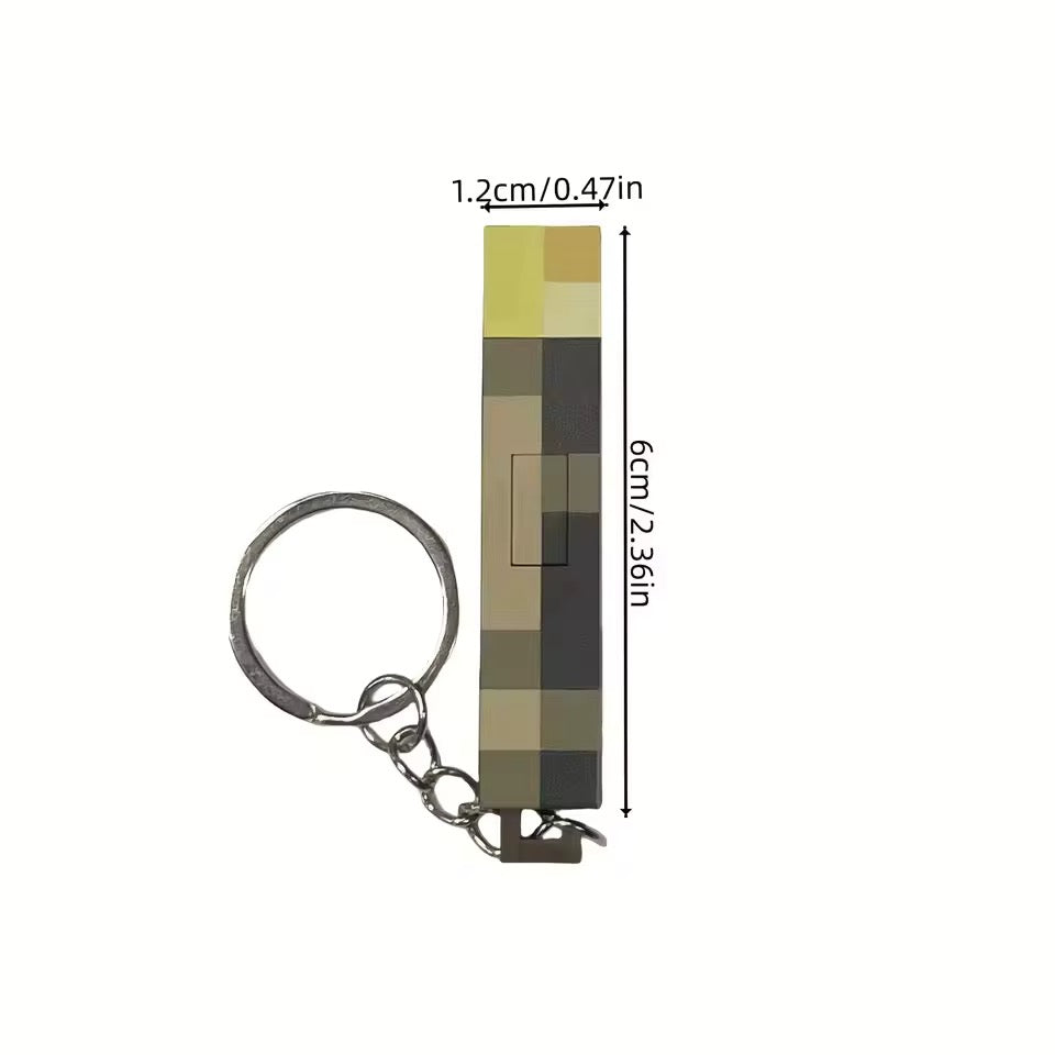 PRE-ORDER! Keychain - Minecraft Torch LED