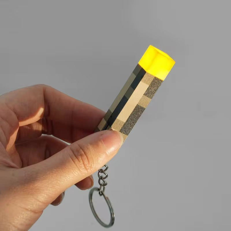 PRE-ORDER! Keychain - Minecraft Torch LED