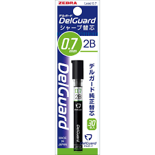 PRE-ORDER! Zebra DelGuard 0.7mm - 2B Mechanical Pencil Lead Refill