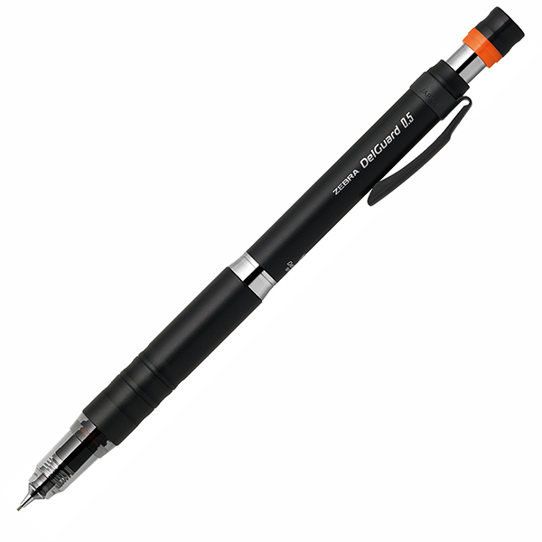 NEW! Zebra DelGuard Type Lx - Mechanical Pencil - 0.5mm - Black
