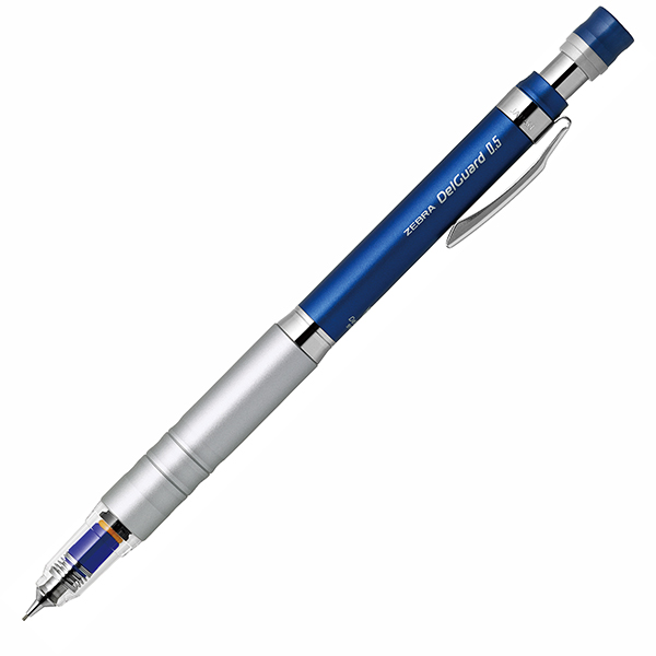 NEW! Zebra DelGuard Type Lx - Mechanical Pencil - 0.5mm - Blue