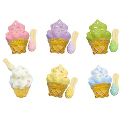 NEW! Japanese Toy - Squishy Mini Soft Serve Ice Cream Keychain