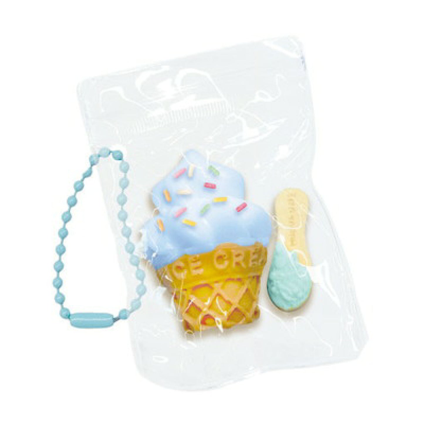 NEW! Japanese Toy - Squishy Mini Soft Serve Ice Cream Keychain