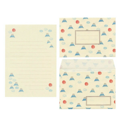 PRE-ORDER! Furukawa Shiko - Mino Washi - Letter Set - Mount Fuji