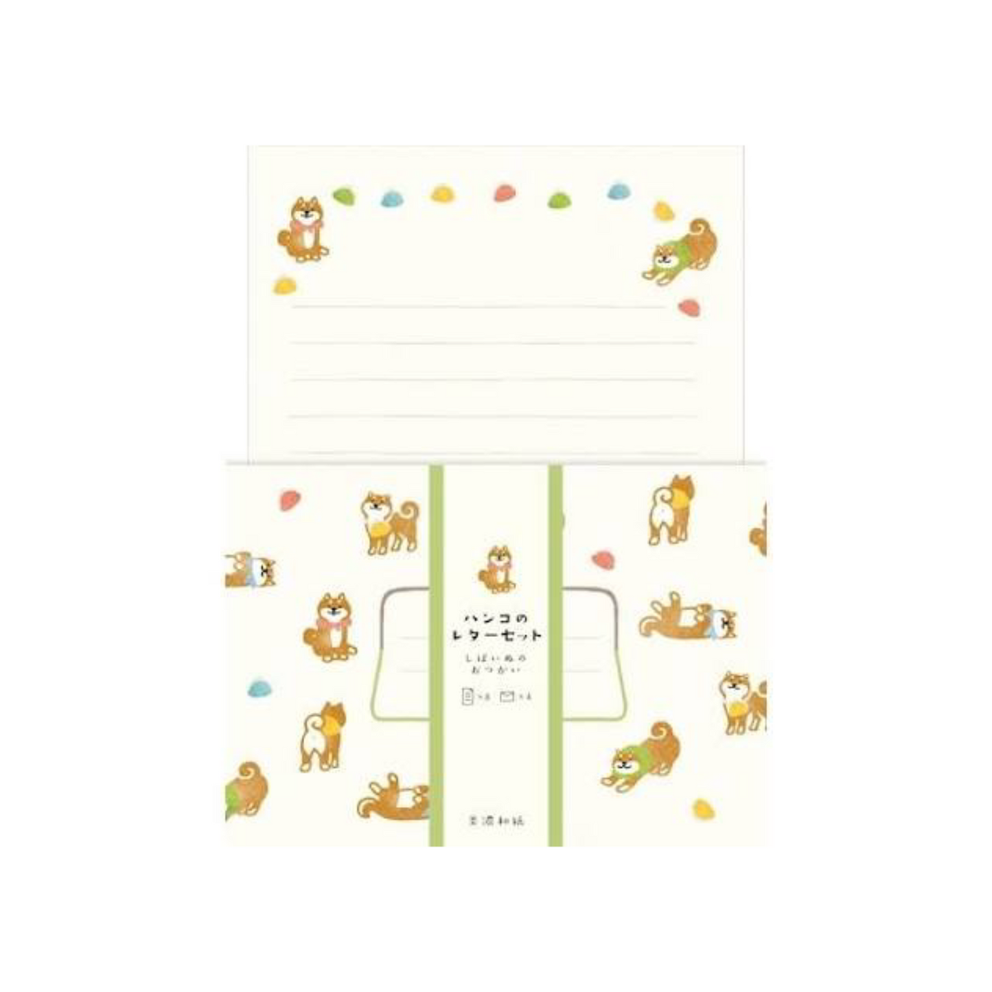 PRE-ORDER! Furukawa Shiko - Mino Washi - Letter Set - Shiba Inu