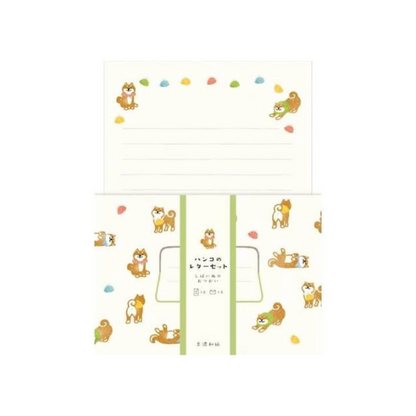 PRE-ORDER! Furukawa Shiko - Mino Washi - Letter Set - Shiba Inu