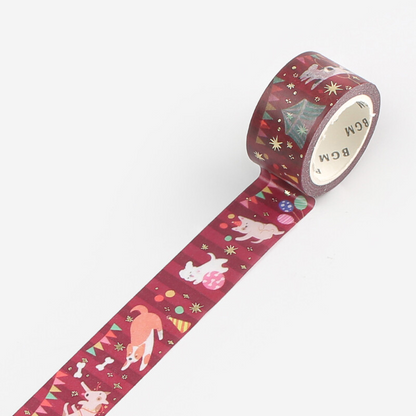 PRE-ORDER! BGM Washi Tape - Doggie Circus
