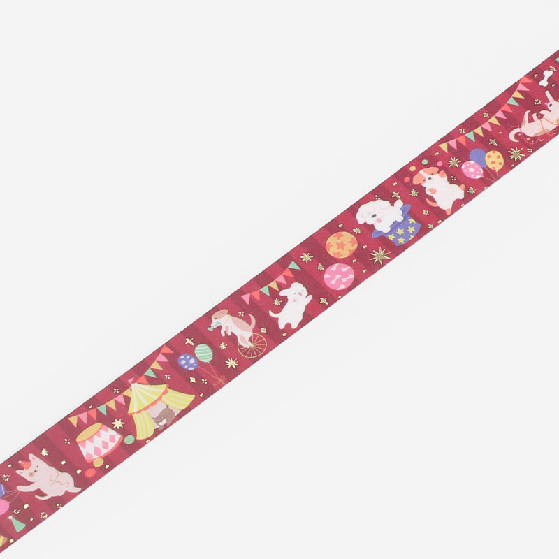 PRE-ORDER! BGM Washi Tape - Doggie Circus
