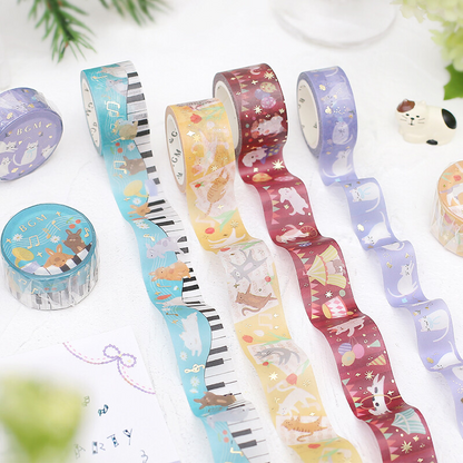 PRE-ORDER! BGM Washi Tape - Doggie Circus
