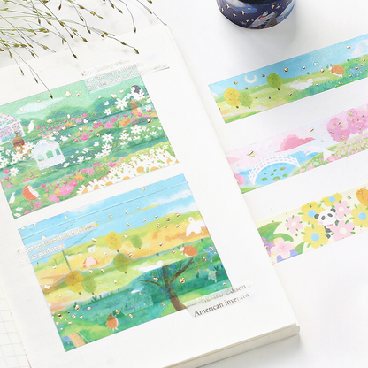 PRE-ORDER! BGM Washi Tape - Countryside Path