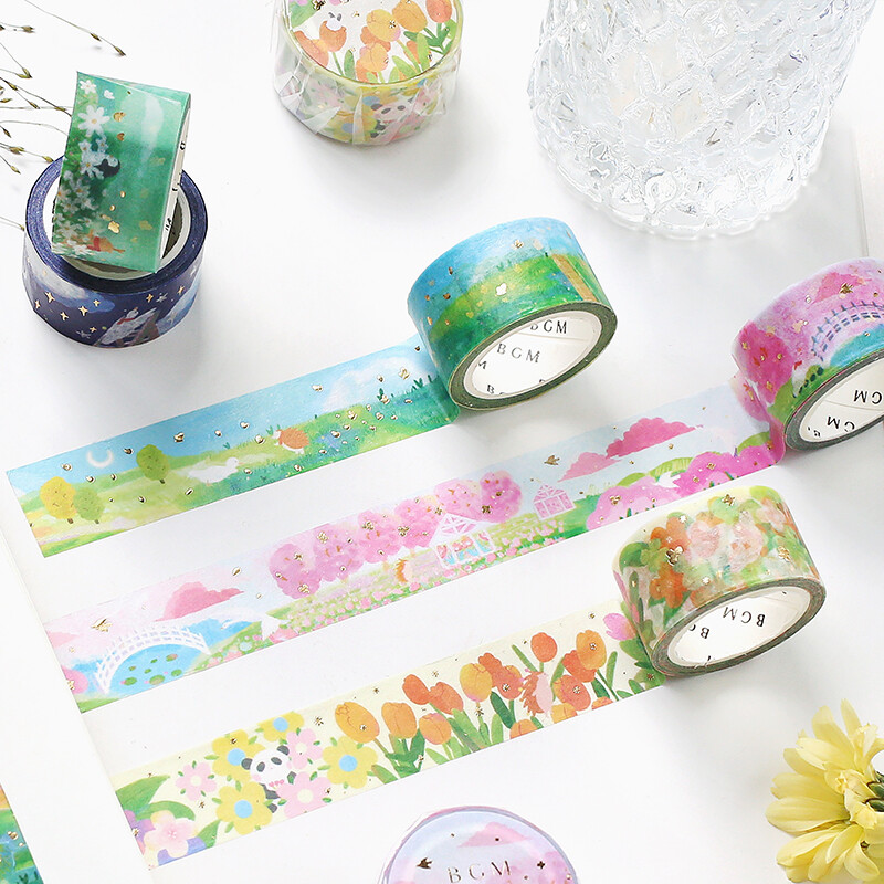 PRE-ORDER! BGM Washi Tape - Countryside Path