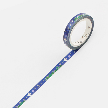PRE-ORDER! BGM Washi Tape - Birds & Starry Sky