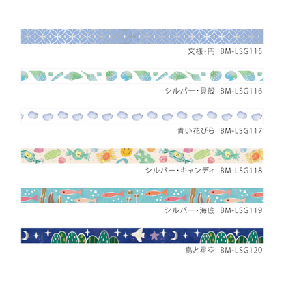 PRE-ORDER! BGM Washi Tape - Birds & Starry Sky