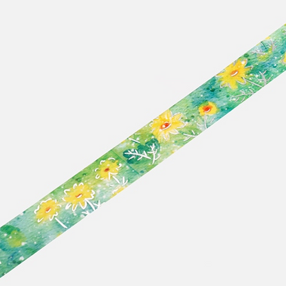 PRE-ORDER! BGM Washi Tape - Watercolor Flower - Hinagiku