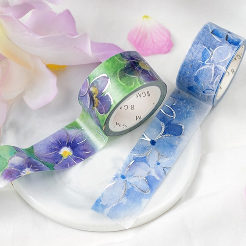 PRE-ORDER! BGM Washi Tape - Watercolor Flower - Hydrangea