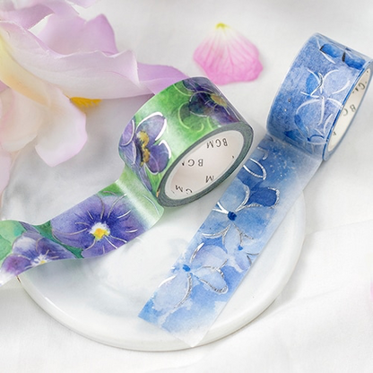 PRE-ORDER! BGM Washi Tape - Watercolor Flower - Hydrangea