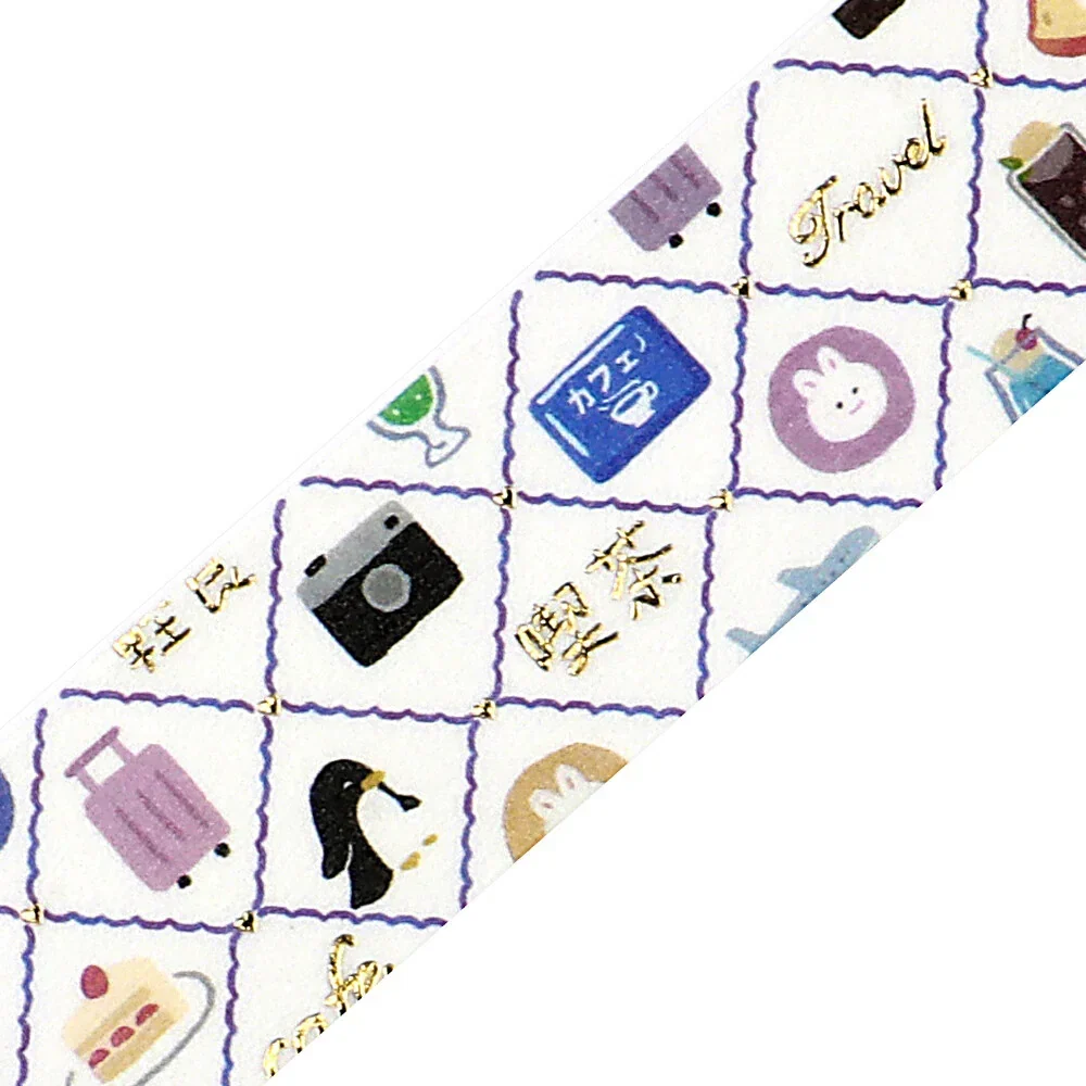 PRE-ORDER! BGM Washi Tape - World Café Travel - Mini Pattern