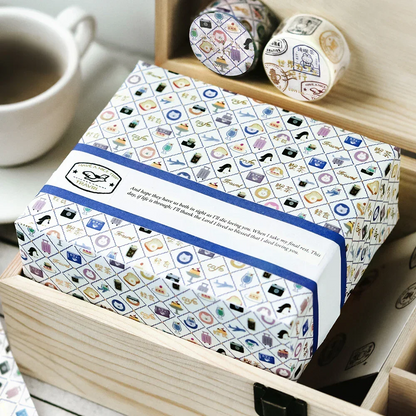 PRE-ORDER! BGM Washi Tape - World Café Travel - Mini Pattern