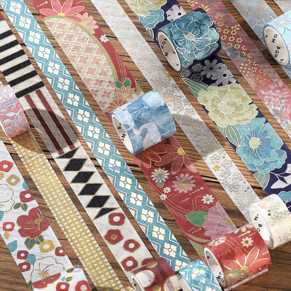 PRE-ORDER! BGM Washi Tape - Kimono Collection - Camellia