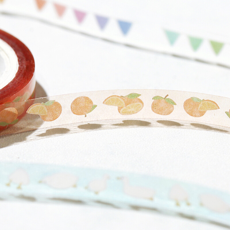 NEW! BGM - Clear PET Tape 5 mm - Colourful Flags