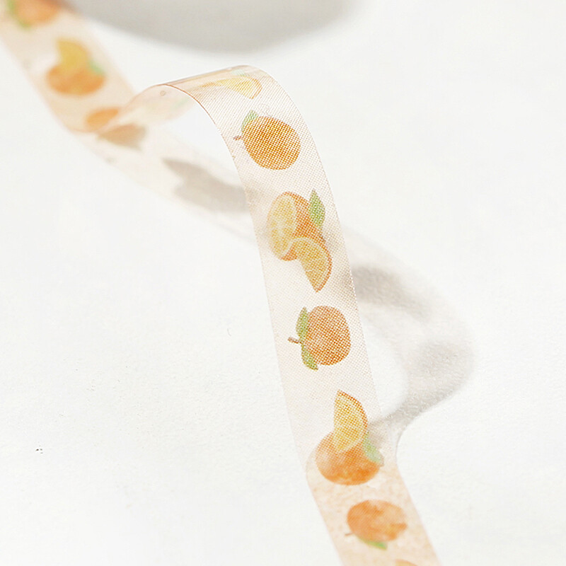 NEW! BGM - Clear PET Tape 5 mm - Tangerine