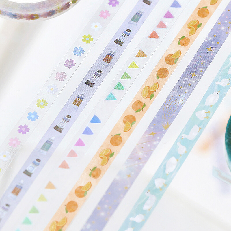 NEW! BGM - Clear PET Tape 5 mm - Flower