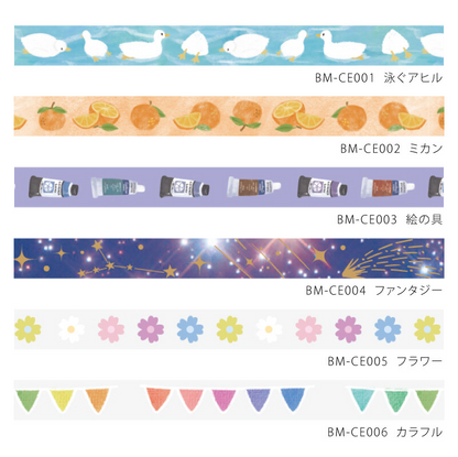 NEW! BGM - Clear PET Tape 5 mm - Flower