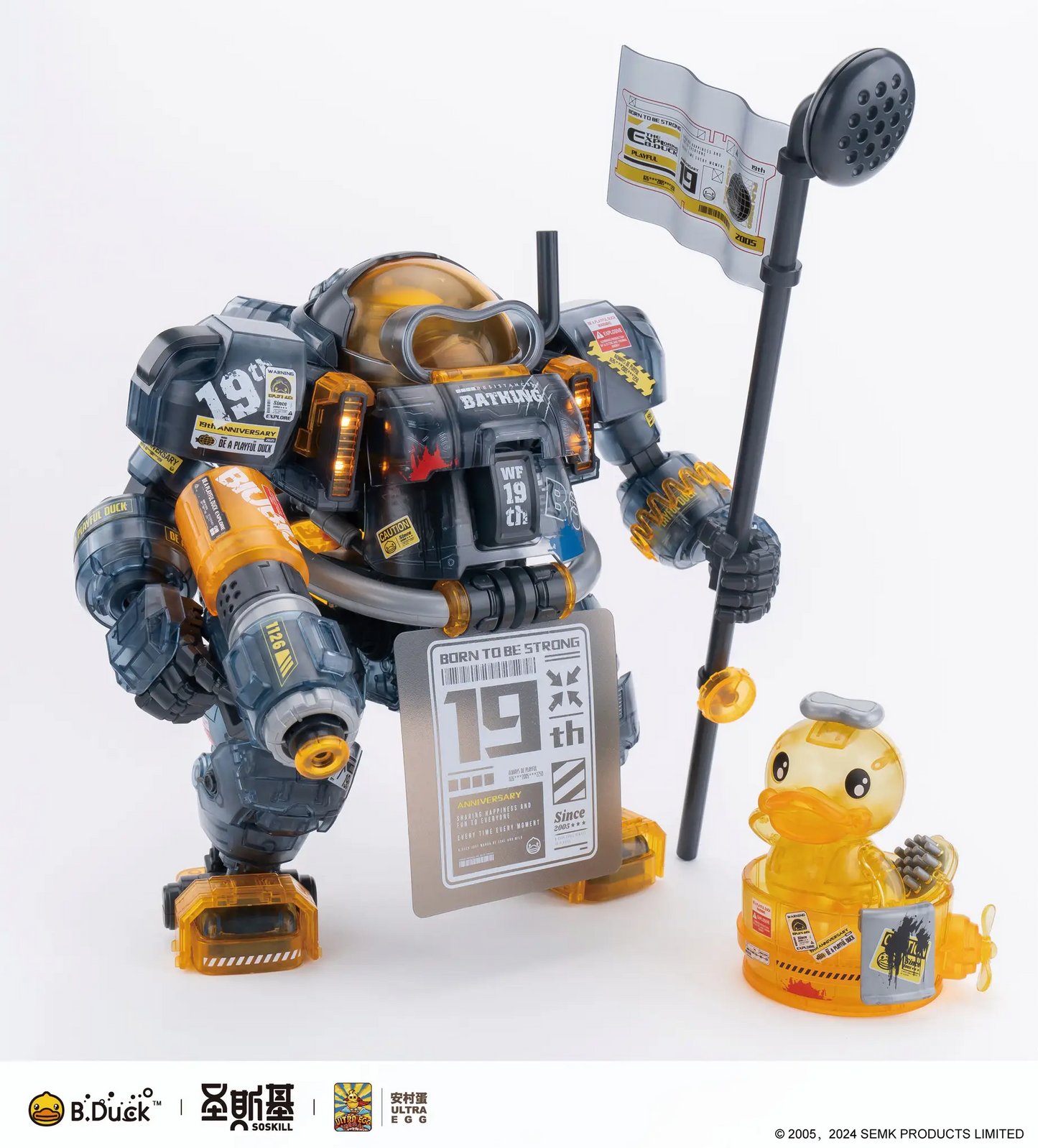 NEW! SOSKILL x ULTRA EGG - SpaDuck - 19th Anniversary Black Samurai - Limited Edition Plastic Model Kit