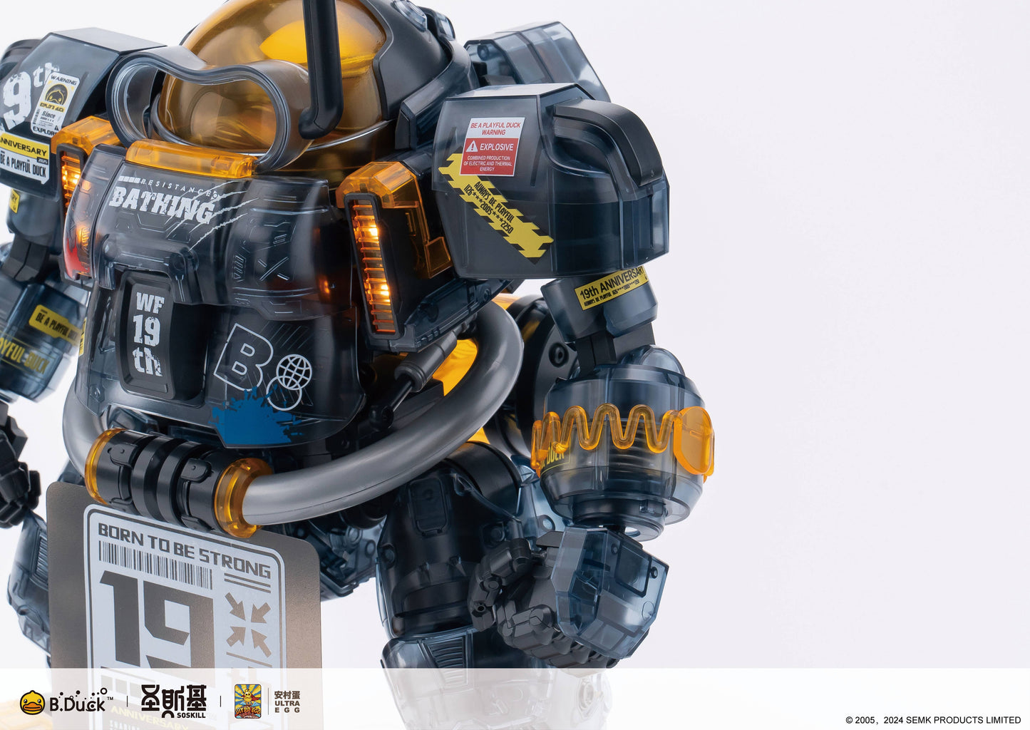 NEW! SOSKILL x ULTRA EGG - SpaDuck - 19th Anniversary Black Samurai - Limited Edition Plastic Model Kit